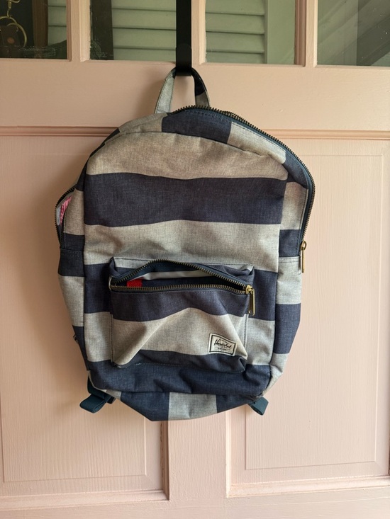 Herschel Supply Company Handbags - Herschel Supply Company Navy & Gray Striped Backpack